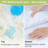 SheSeek 2 Pack 33" 17" Muslin Bassinet Sheets Waterproof Baby Bassinet Mattress Sheets Thickened Ultra Soft Fitted Crib