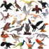 Realistic Bird Figurines, 24pcs Eagle, Parrot, Robin, Owl Toys - Fairy Garden Accessories, Educational Learning Dollhouse Birthday Cake Topper Gift for Kids