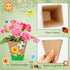30 Pack 120 30 Ayfjovs Garden Paper Pot Craft Kit, Square Paper Peat Pots with PCS Adhesive Foam Stickers and PCS