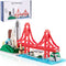 Micro Building Blocks Set - San Francisco Golden Gate Bridge Model, 1610 Pieces Collectible Kit for Adults