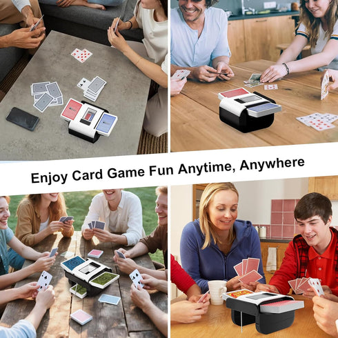 Xixter 2 Automatic Card Shuffler for Decks, Battery Powered Card Shuffler, Cards Shuffler Machine for Poker, Uno