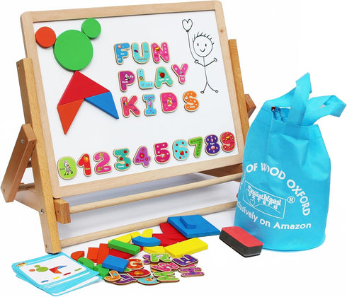 Toys of Wood Oxford TOWO Wooden Easel for Children Foldable Double Boards