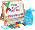Toys of Wood Oxford TOWO Wooden Easel for Children Foldable Double Boards