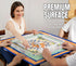 (33"x33") OrgBlue-09 Mahjong Mat - Non-Slip Noise Reduction Gaming Mat for American Mahjong