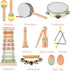 1-3, Set VINJOE Baby Musical Instruments-Toddler Montessori Wooden Musical Toys for Kids Neutral Colors Percussion