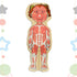 Kidzlane Girl Wooden My Body Puzzle - 29 Piece Girls Anatomy Puzzle for Kids Ages 3 Plus