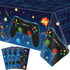 4 Pack Video Game Tablecloth for Kids Birthday Party, 86” x 51” Rectangle Plastic Game Table Cover Decorations