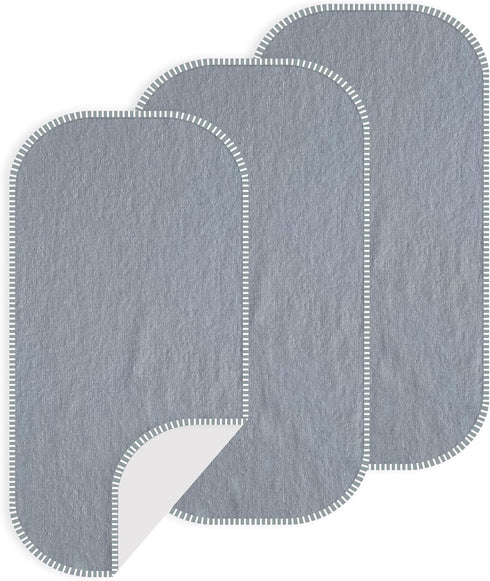 CUXFLS Baby Waterproof Changing Pad Liners (3 Pack) - Washable Reusable Changing Table