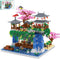 3600PCS Micro Mini Blocks Peach Blossom Pond Bonsai Tree Kit - Traditional Architecture Building Blocks Gift for 14+