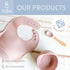 Silicone Baby Feeding Set, First Stage Baby Eating Supplies, Suction Bowl, Bib, Spoon, Gift Bag, 6-12 Months