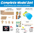 Set: 5+) Creativity for Kids Buildeez! Easy Wooden Model Pirate Ship, Sea Skull - DIY Arts & Crafts Kit, STEM Toys