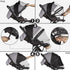 2-in-1 UPF50+ Bemece Durable Baby Mosquito Net with Sunshade for Stroller, Universal Mosquito for Stroller with Two-Way