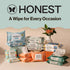 60 Count The Honest Company Hypoallergenic Multi-Use Baby Wipes for Sensitive Skin, Geo Mood