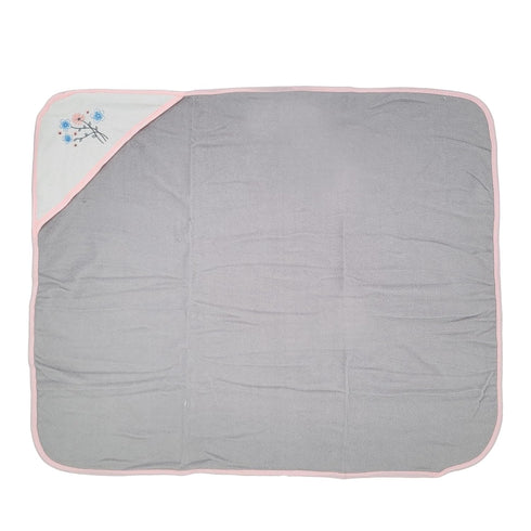 Buttons & Stitches 3 Pack GS71768 Baby Girl Rolled/Carded Hooded Towels in Fresh Florals Print