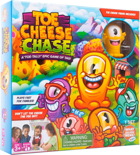 WHAT DO YOU MEME? Toe Cheese Chase - Silly Board Game for Family Game Night