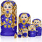 Starxing Russian Nesting Dolls Matryoshka Wood Stacking Nested Set 7 Pieces Handmade