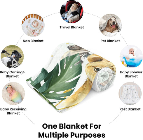 J&SBGFT 30"x40", Color13 Custom Baby Blanket with Name, Personalized Receiving Blanket for Toddlers