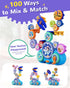 Set 3-8 KOKODI Gear Building Toys for Kids, Electric & Manual Construction for Kids, Engineering Learning Kit for Ages