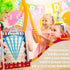 Fulmoon Disk Drop Game with 8 Disks, Circus Carnival Family Board Game for Birthday Party Activities