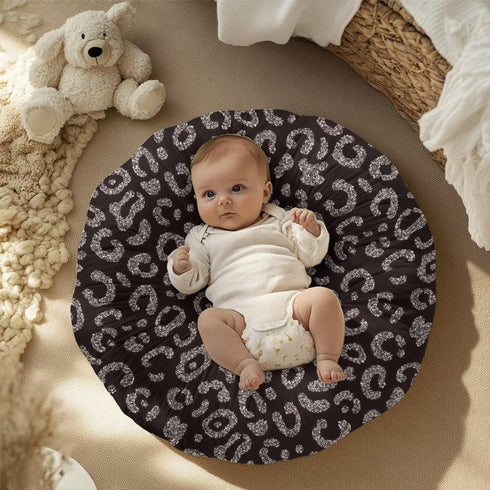 Hechitok Leopard Print Removable Newborn Lounger Cover Nursing Pillow Slipcover Soft Snug Fits Baby Lounger
