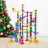 JOYIN 170Pcs Glowing Marble Run - Construction Building Blocks Toys with Glow in The Dark Glass Marbles