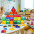 Gemmicc 126 Set 2 Magnetic Tiles, PCS + Storage Case, STEM Building Blocks Magnet Toys for Kids,Educational Building