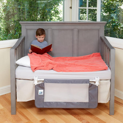 hiccapop Convertible Crib Bed Rail for Toddlers, Crib Rail Guard, Toddler Bed Rail for Crib