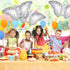 6 Pieces Silver Butterfly Balloons - 42 Inch Extra Large Birthday Foil Balloons for Party Decoration