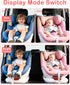 Wkzay 1080P 2-Kids: 6.9 Inch 2 5-Mins 360 HD Dual Baby Car Camera for Split Display with Night Vision Carseat Cameras