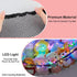 Stuffed Animals Net or Hammock - Kids Toy Storage Organizer with LED Light Unicorn Castle Hanging Corner Holder