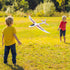 1PC 39 inch TOYANDONA Foam Glider Airplane, Large Throwing Glider Planes Lightweight Outdoor Flying Glider Airplane