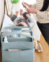 8 Lily Miles Baby Diaper Caddy Organizer, Wipeable Diaper Organizer Basket with Pockets for Newborn Essentials, Nursery