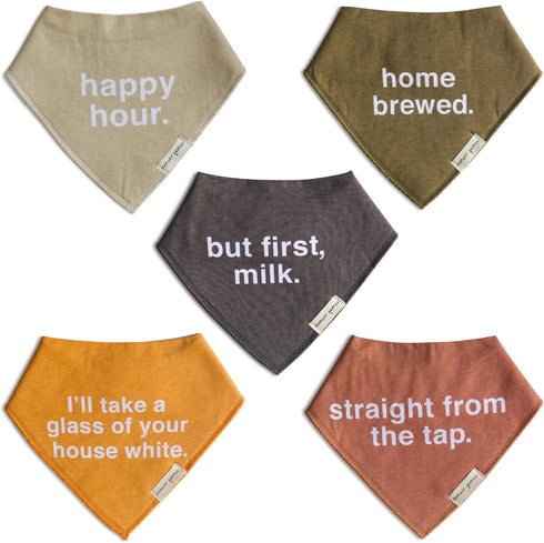 Bandana Feeding Drool Baby Bib, Soft Organic Cotton with Fleece Back for Infants and Toddlers