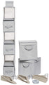 Delta Children Nursery Storage Set - 48 Piece Dove Grey for Easy Organization