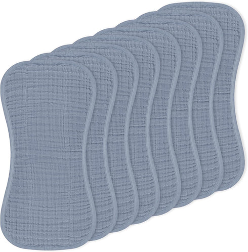 Muslin Baby Burp Washable Cloths Sets for Girl Boy Large, 8 Pack