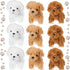 Sumind 9 Pcs Mini Plush Dog Stuffed Animals, Bulk Dog Plush Party Favors for Kids Baby Show Birthday