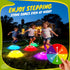 Scvcid 6pcs 2 3 4 5+ Rechargeable Stepping Stones for Kids, Music and Light Up Non-Slip Balance Sensory Toys