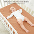 100% 52"x28" 2 Pack Bearmoss Muslin Crib Sheets Cotton Baby Bed Sheets Soft&Breathable Nursery Sheet for Standard Crib