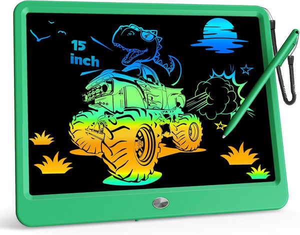 KOKODI 15 Inch LCD Writing Tablet with Anti-Lost Stylus, Erasable Doodle Board