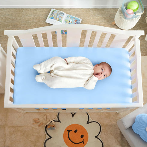 2 Pack Pack 38" 24" 5", Horbaunal Satin n Play Sheets for Baby with Sensitive Hair and Skin, Silky Mini Crib Sheets x x