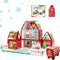 MAYAPHILOS 61 PCS Christmas Magnetic Tiles with Storage Bag, Building Blocks with