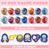 30 JOYIN PCS Valentine Gift Cards with Slime, Galaxy Slime Stress Relief Fidget Toy for Kids Party Favor, Classroom