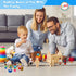 8 Toy Figures & Playsets, 2 Inch Play Peoples Set, Early Development Family Figurines for Kids 3+