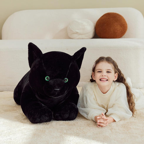 Toy,30" IKASA Black Cat Stuffed Animals Plush Toys,Giant Big Large Jumbo Soft Cute Huge Size Fluffy Plushy Fat