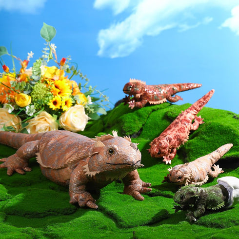 5 Set 26 Inch 4 Lenwen Pcs Bearded Dragon Stuffed Animal Earth Day Reptile Gifts Large Lizard Iguana Plush Toy