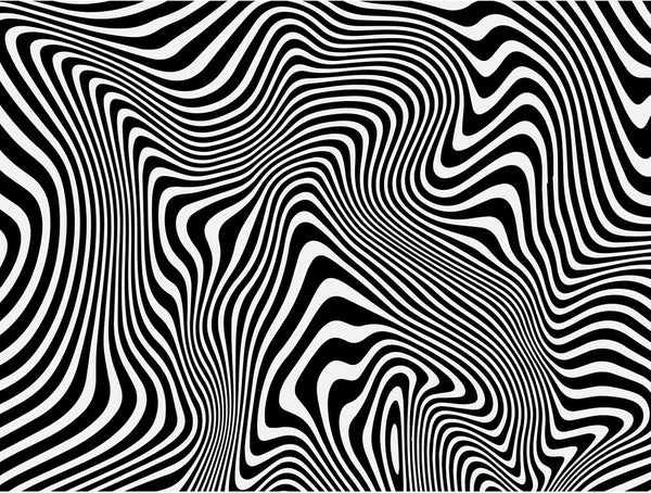 MISITU 1000 Pieces Jigsaw Puzzles for Adults, Black and White Strips, Challenging Abstract Puzzles, 28 x 20 inch
