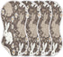 Bulletgxll Set 4, White and Brown Rabbits Unisex Baby Burp Cloths of Soft Absorbent Organic Cotton Muslin Burping