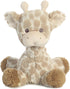 8 Inches Aurora Snuggly Loppy Giraffe Baby Stuffed Animal - Comforting Companion - Imaginative Play - Brown