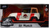 Jada Toys Jurassic World 1:32 Jeep Wrangler Die-cast Car for Kids and Adults (White/Red)
