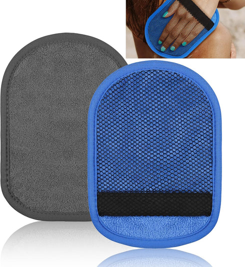 Aecsze 2 PCS Sand Remover for Beach, Soft Wipe Off Mitts for Sand